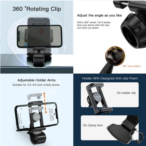 Yesido C103 360° Rotation Dashboard Car Holder Yesido C103 360° Rotation Dashboard Car Holder